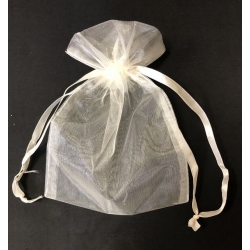 Organza Bags Ivory (10) 5" x 7"